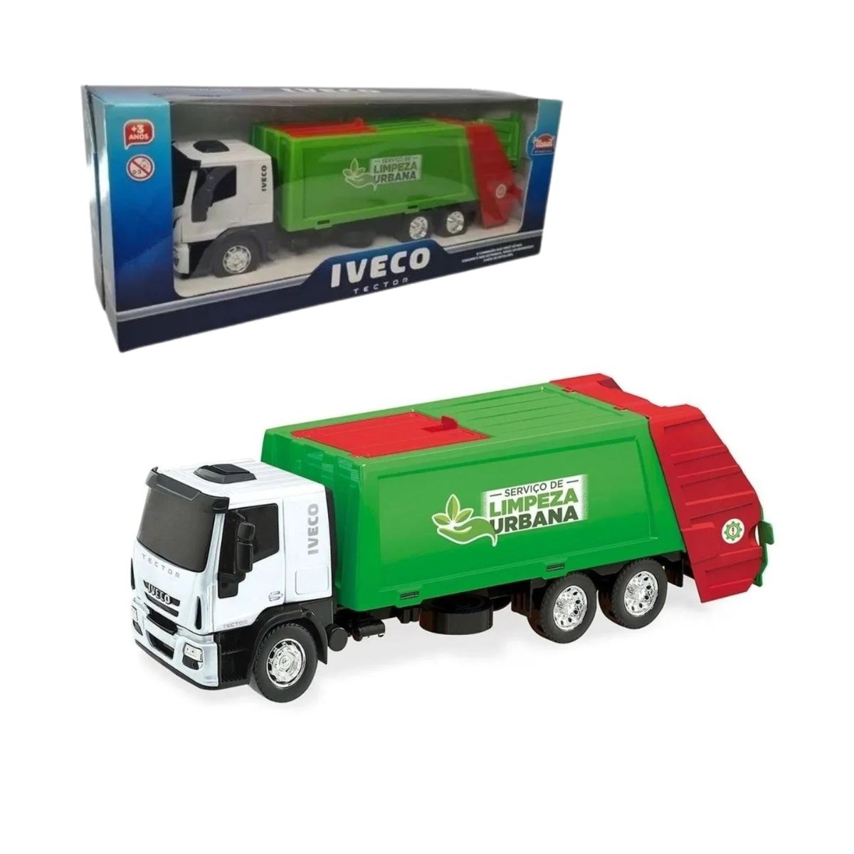 Brinquedo Caminhão Iveco Coletor Limpeza Urbana Sortido - Usual Brinquedo Caminhão Iveco Coletor Limpeza Urbana Sortido - Usual